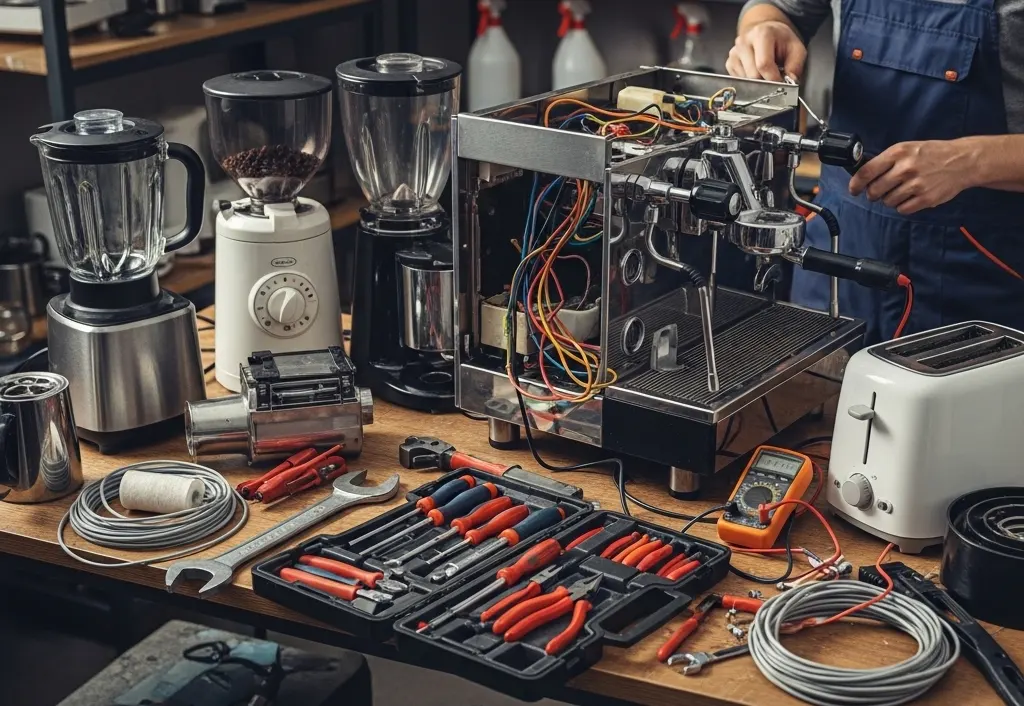 تعمیرات ابزار های کافه . اسکیل و کتل و برد دستگاه اسپرسو