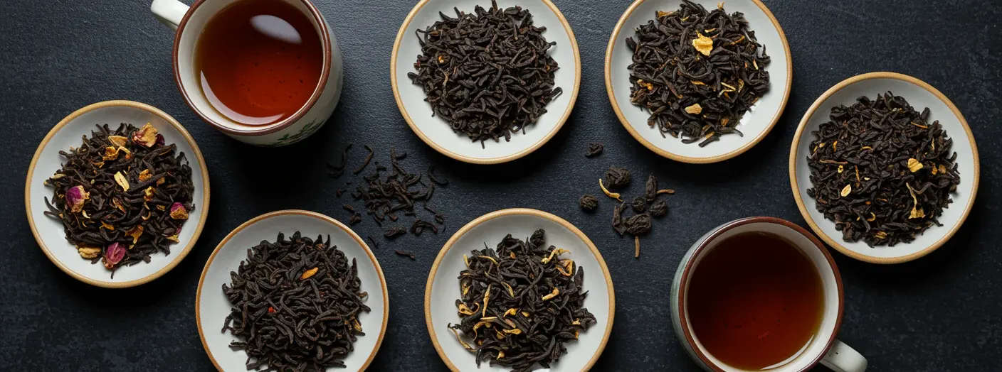تنوع منطقه‌ای و انواع معروف چای سیاه